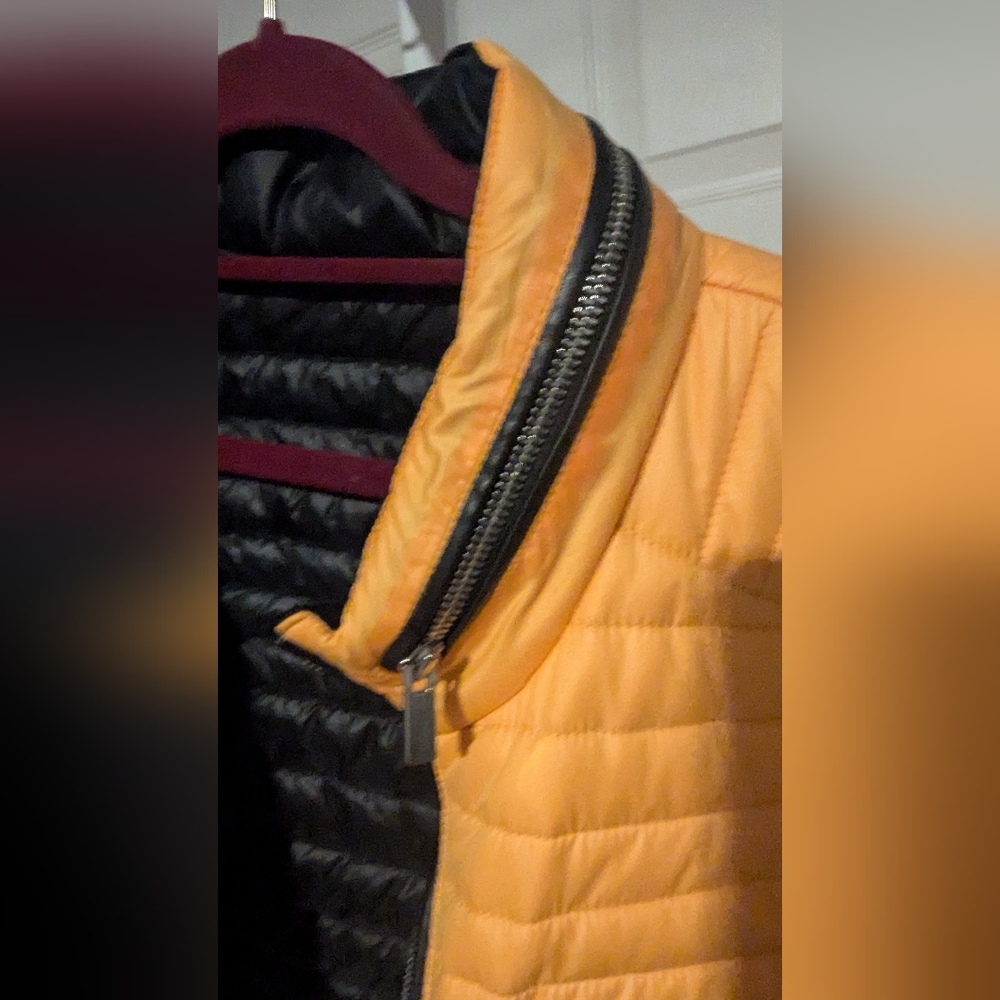 Reg $600 Williams & Kent Leather-Trimmed Quilted Jogger Puffy Jacket Size L - Picture 11 of 11